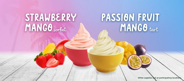 Yogurtland Launches its New Summer Lineup with Strawberry Mango Sorbet and Passion Fruit Mango Tart Flavors